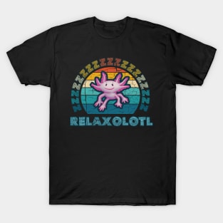 Relaxalotl Axolotl Relax A Lot T-Shirt